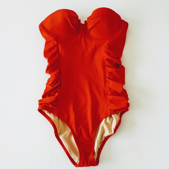 J. Crew Swim J Crew Ruched Underwire One Piece Swimsuit Poshmark